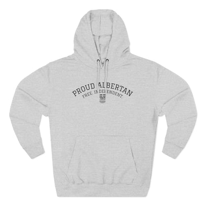 Proud Albertan Simple Unisex Varsity Hoodie