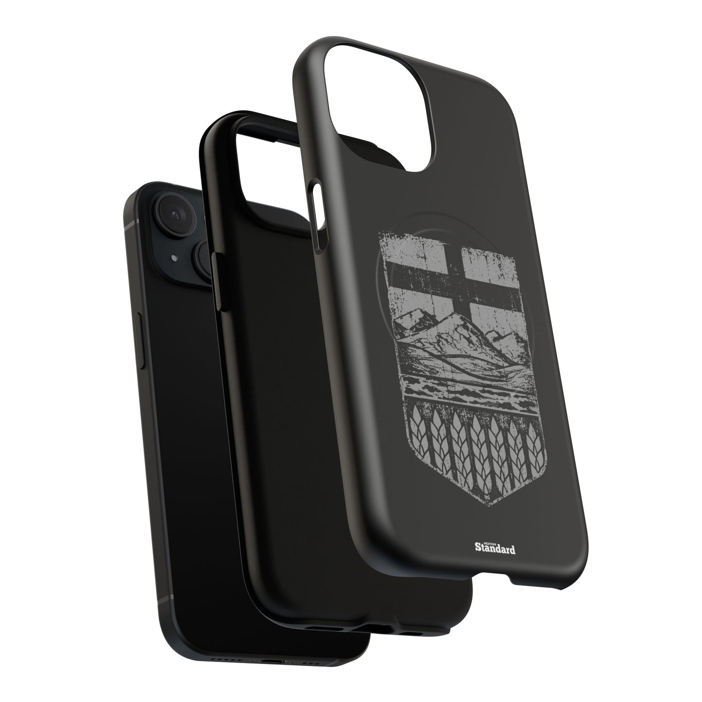 Rugged Alberta Shield Black MagSafe Premium Case