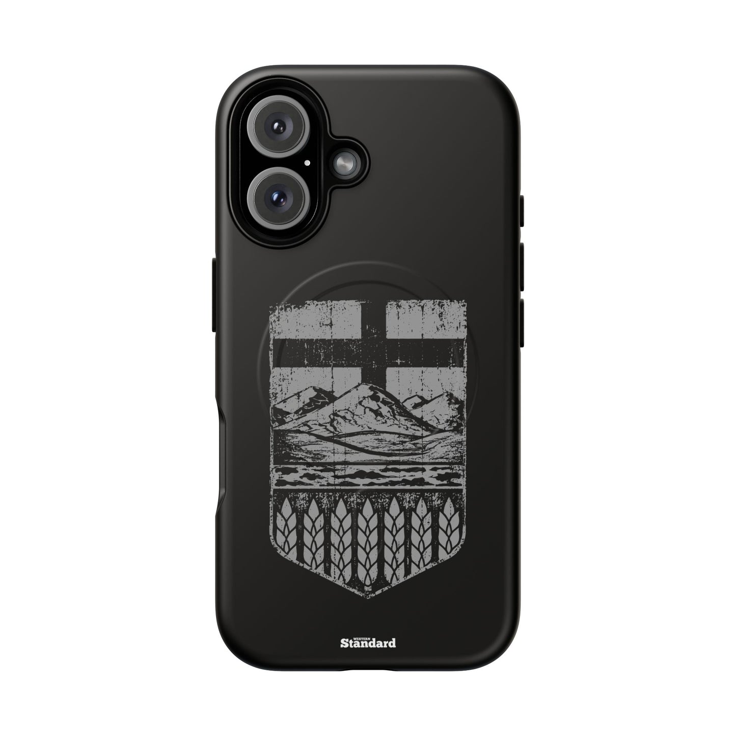 Rugged Alberta Shield Black MagSafe Premium Case