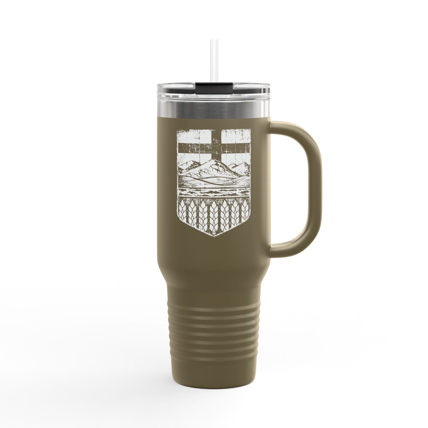 Rugged Alberta Shield Insulated Travel Mug, 40oz