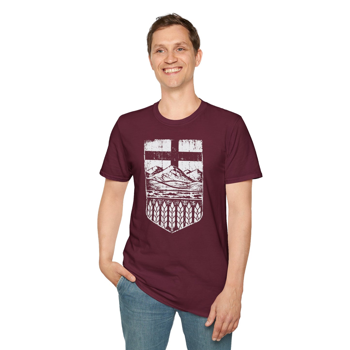 Rugged Alberta Shield Unisex T-Shirt