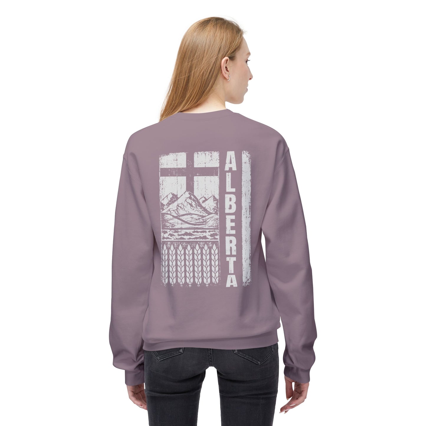 Rugged Alberta (On the Back) Crewneck Sweatshirt