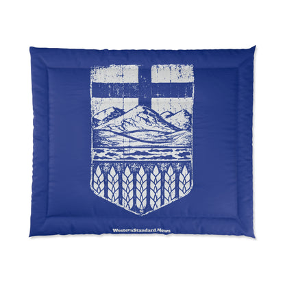 Rugged Shield of Alberta Bed Comforter (With Pillow Cases As Bonus)