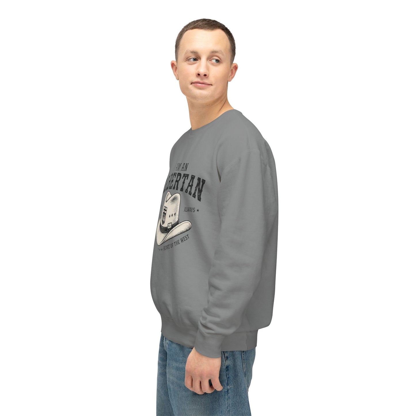 I Am Albertan Premium Unisex Crewneck Sweatshirt
