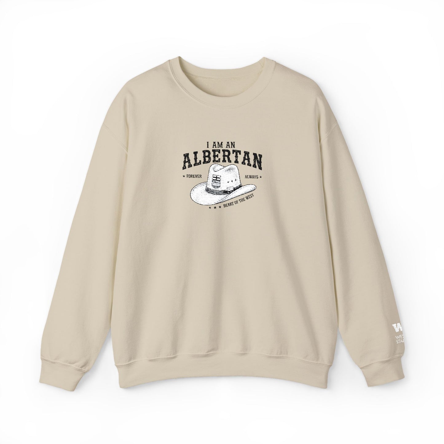 I Am Albertan Unisex Premium Crewneck Sweatshirt (Embroidered)