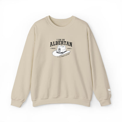 I Am Albertan Unisex Premium Crewneck Sweatshirt (Embroidered)