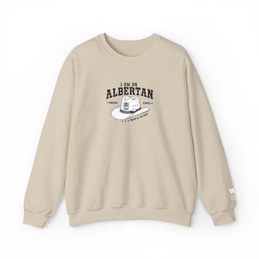 I Am Albertan Unisex Premium Crewneck Sweatshirt (Embroidered)