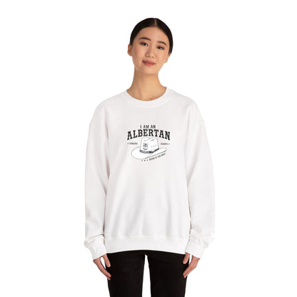 I Am Albertan Unisex Premium Crewneck Sweatshirt (Embroidered)
