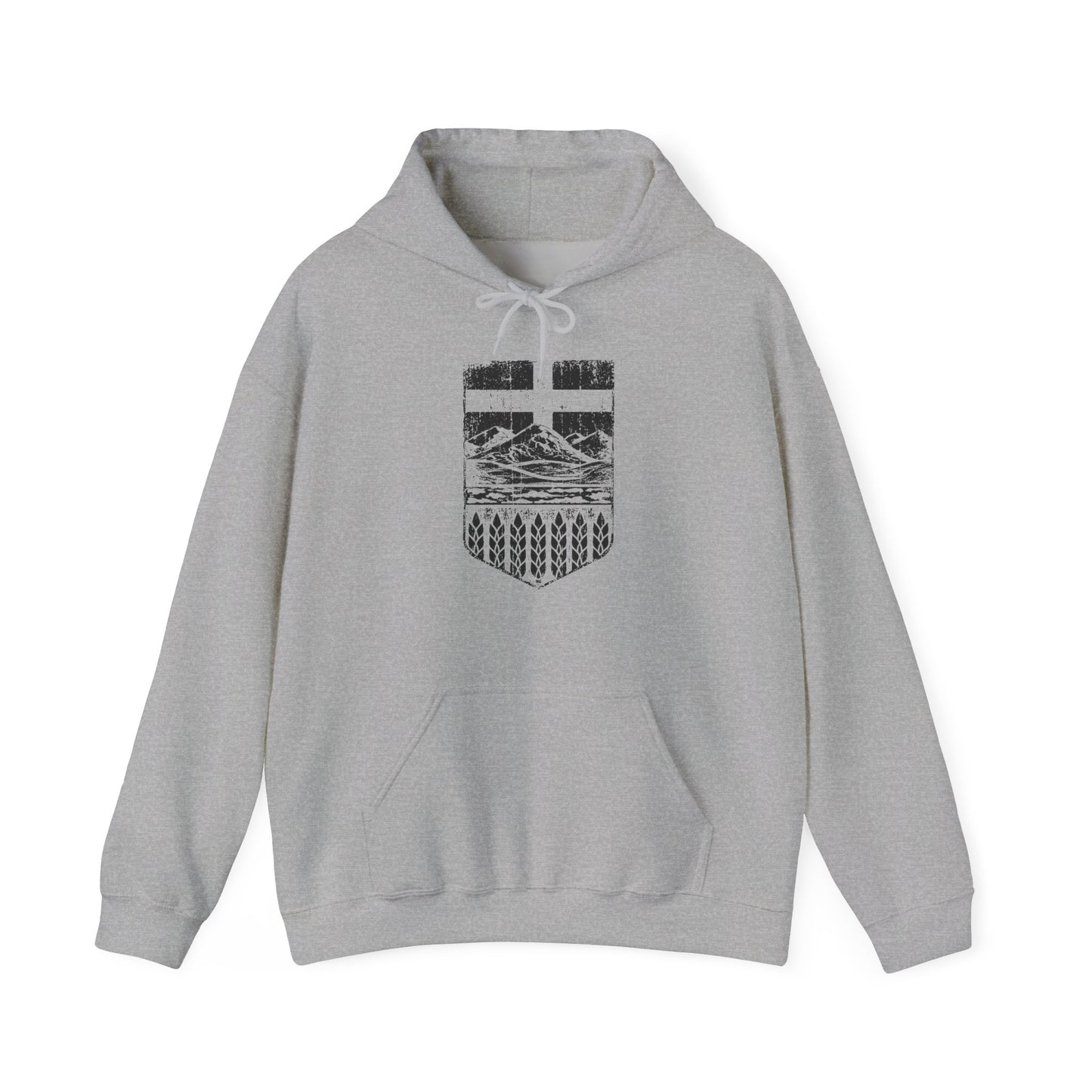 Rugged Shield of Alberta Unisex Hoodie