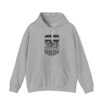 Rugged Shield of Alberta Unisex Hoodie