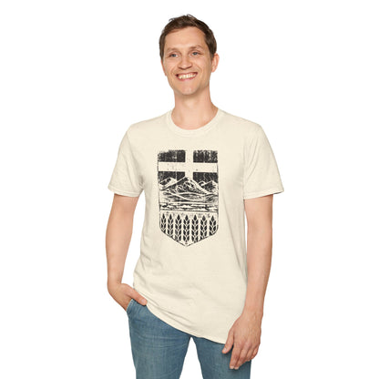 Rugged Alberta Shield Unisex T-Shirt