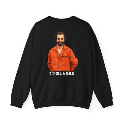 Guilbeault 'I Love Oil and Gas' (On the Back) Unisex Sweatshirt