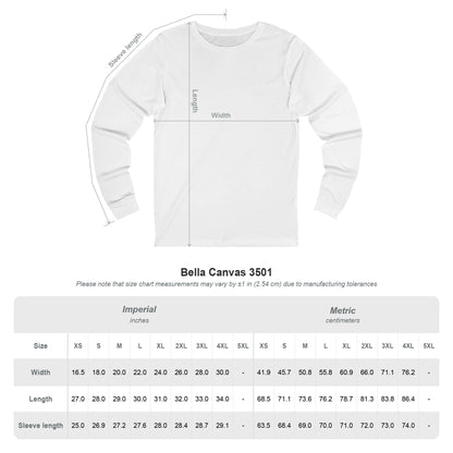 Rugged Alberta Shield (On the Back) Long Sleeve T-Shirt