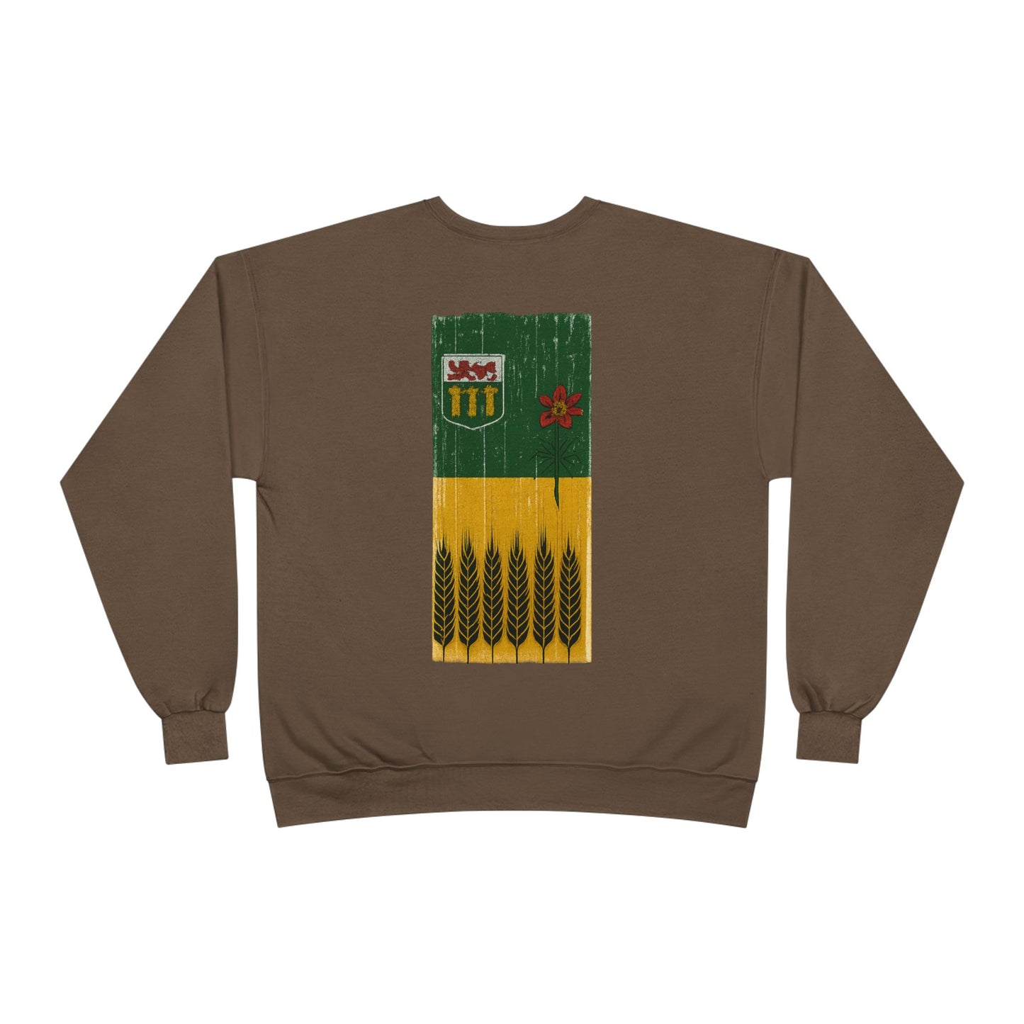 Rugged Saskatchewan (On the Back) Unisex Crewneck Sweatshirt