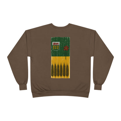 Rugged Saskatchewan (On the Back) Unisex Crewneck Sweatshirt