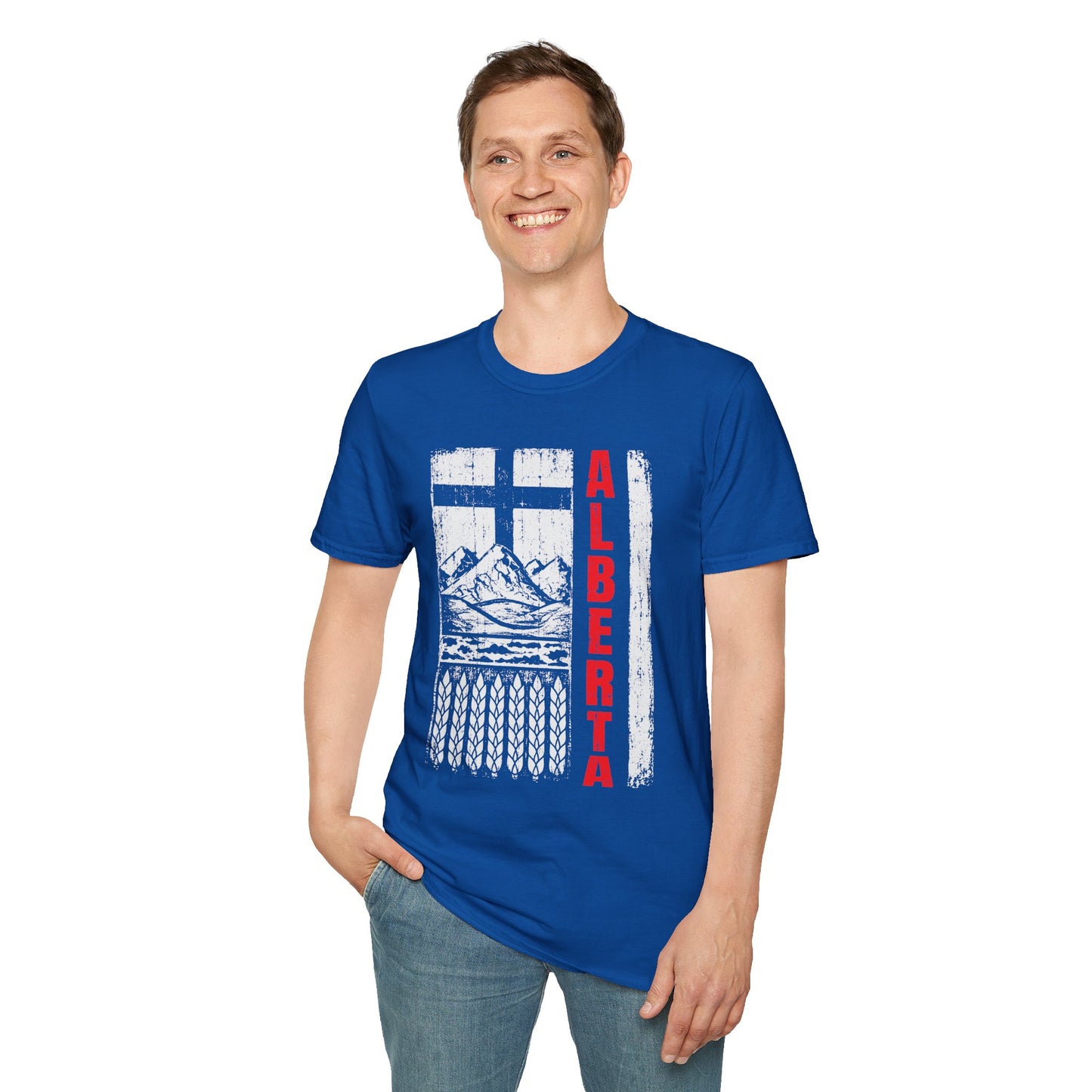 Rugged Alberta Red Unisex T-Shirt